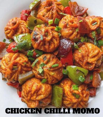 Chicken Chilli Momo Half Plate